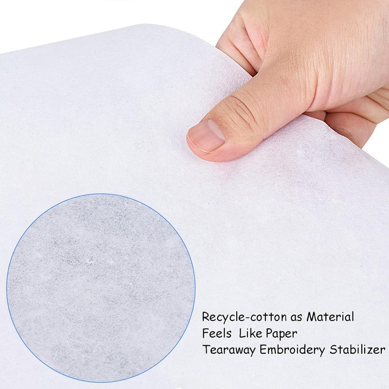 simthread Tear Away Embroidery Stabilizer Backing - 1.8 Ounces Medium Weight 12" x 50 Yards/Roll for Machine Embroidery - Image 3